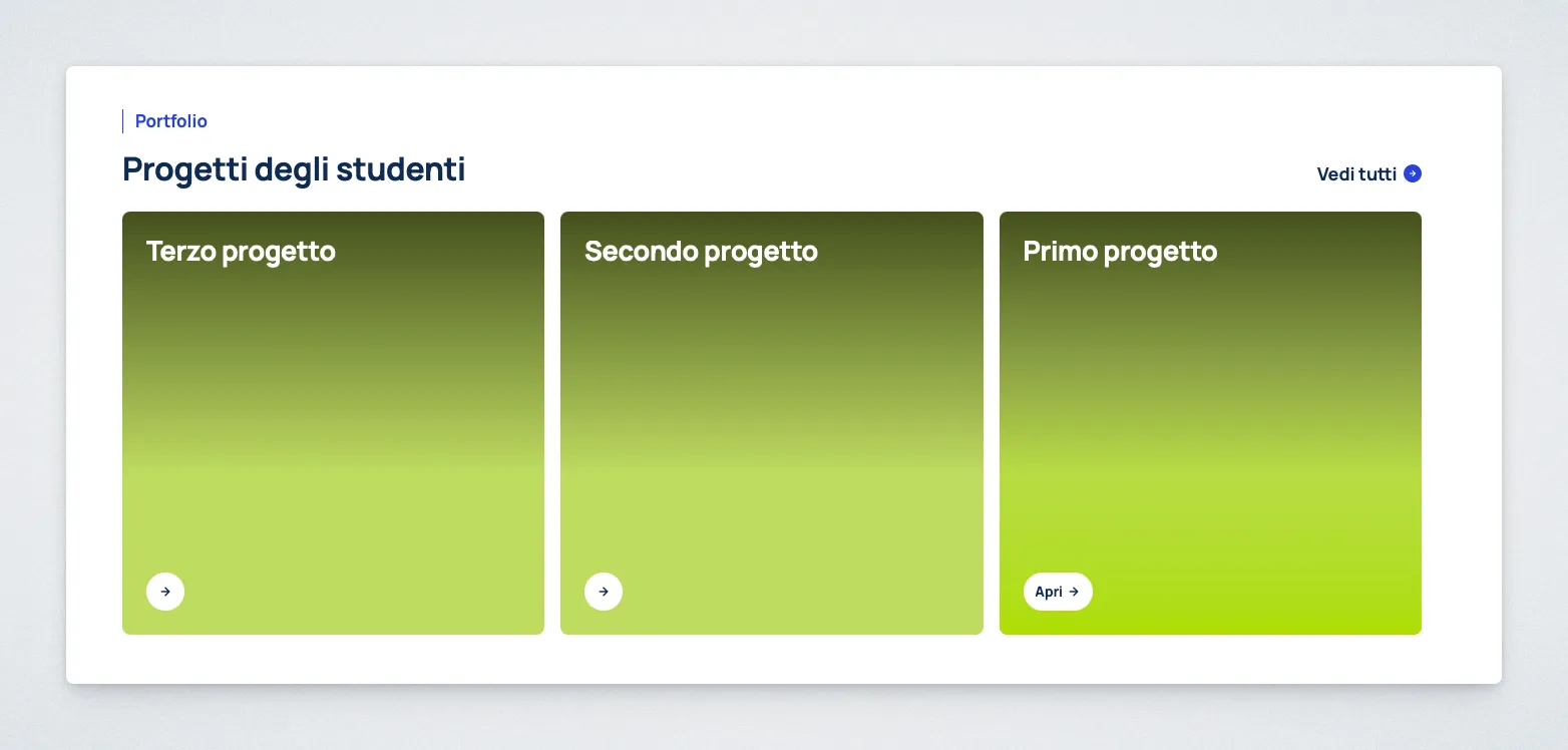 Home Projects Grid preview